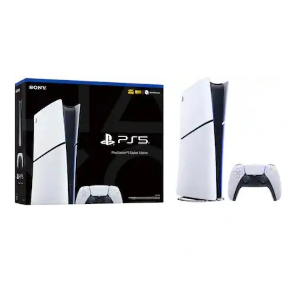 PS5 Console - Black and White with 2 controllers